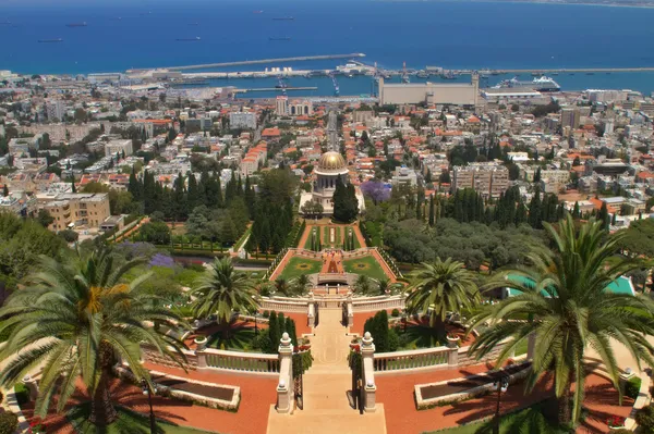 Giardini bahai a haifa israele — Foto Stock