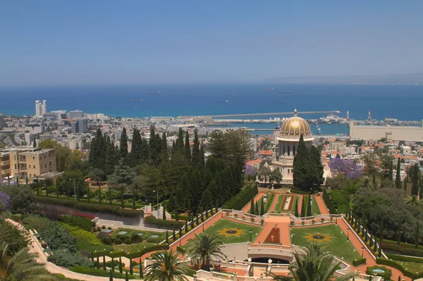 Giardini bahai a haifa israele — Foto Stock