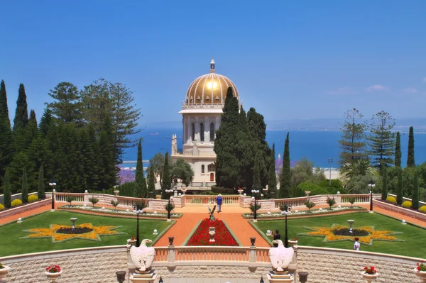 Ogrody bahai w haifa israel — Zdjęcie stockowe