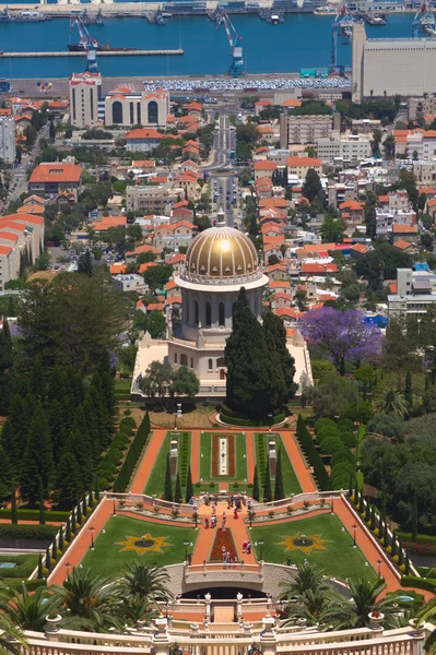 Giardini bahai a haifa israele — Foto Stock