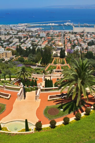 Jardines Bahai en Haifa Israel — Foto de Stock