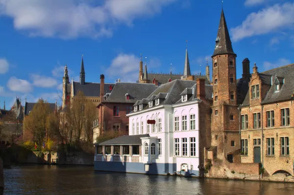 Tipik görünümü, brugge, Belçika — Stok fotoğraf