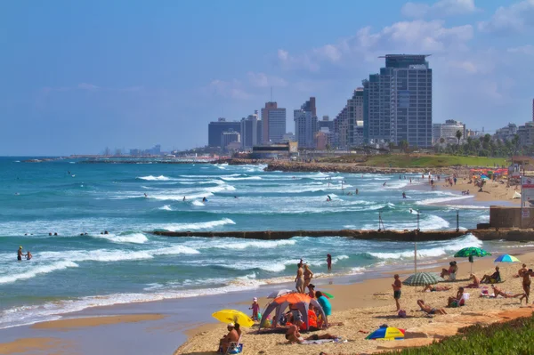 Tel Aviv coastline — Stock Photo, Image