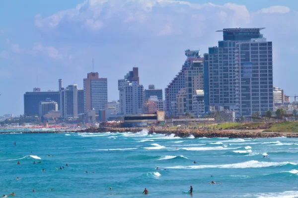 Tel Aviv coastline Stock Image