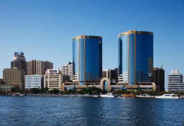 dubai creek gökdelenler, BAE görünümünü manzarası