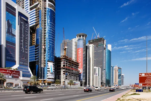 Dubai is de snelst ontwikkelende stad in de wereld in 2002 tot 2008 — Stockfoto