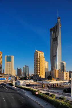Kuveyt şehir manzarası hızla gökdelenler tarafından doldurulan olma