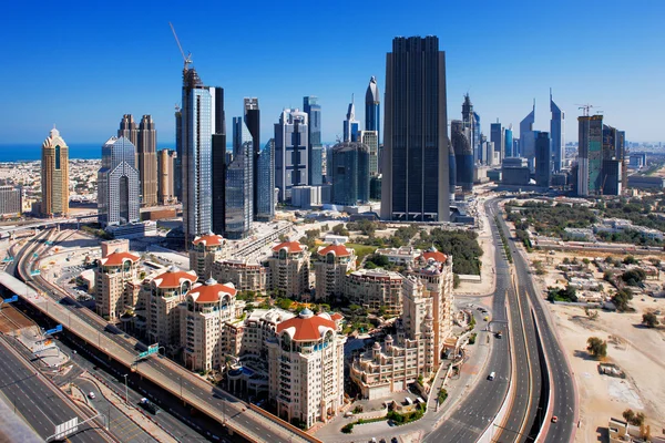 DIFC is the financial hub of Dubai and is graced with very exciting architecture — Stock Photo, Image