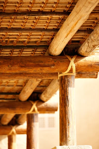 The roofs of ancient Arabia were secured without nails and bolts — Stock Photo, Image