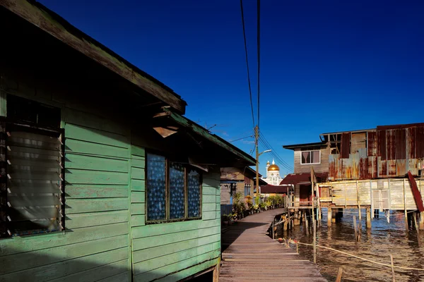 Híres víz village, Brunei fővárosa — Stock Fotó