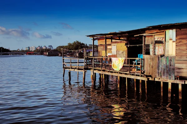 Brunei's famed water village — Stock Photo, Image