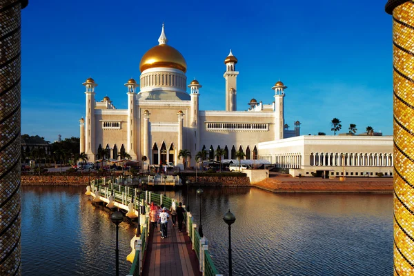 Sultan Omar Ali Saifuddien mecset-Brunei Szultánság — Stock Fotó