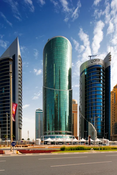 West Bay is the newly developed urban center of Doha, Qatar — Stock Photo, Image