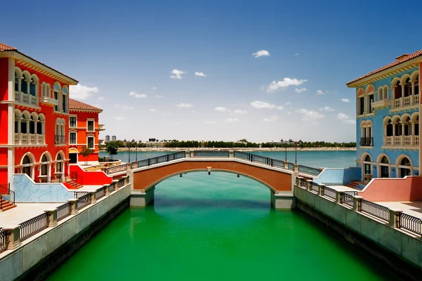 Qanat Quartier, Ilha das Pérolas, Doha, Catar — Fotografia de Stock