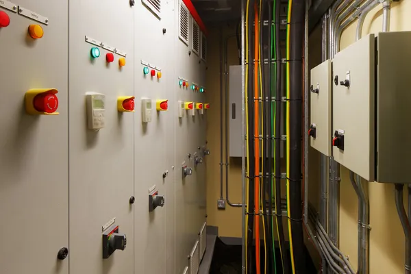 Mechanical electrical control room — Stock Photo, Image