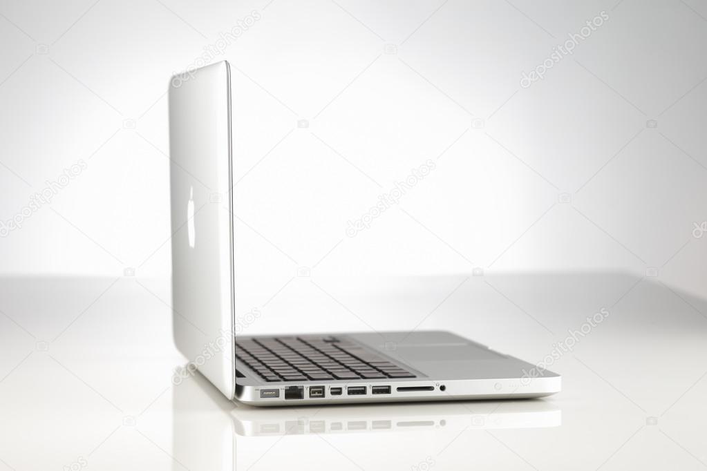 A beautifully lit Apple MacBook Pro laptop