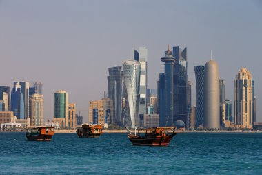 west bay şehir manzarası Doha, qatar