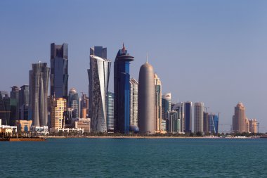 west bay şehir manzarası Doha, qatar