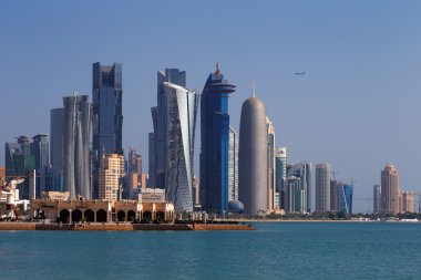 west bay şehir manzarası Doha, qatar