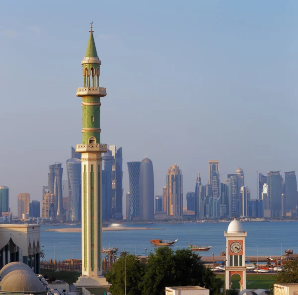 West Bay área de Doha, Qatar — Foto de Stock