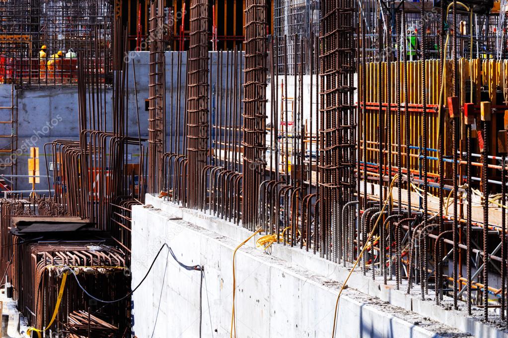 Reinforced concrete gets it's tensile strength from steel bars