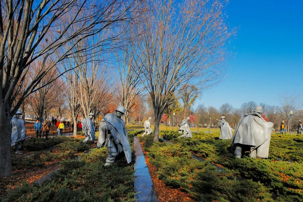 Koreakriget veterans memorial i washington dc, usa — Stockfoto