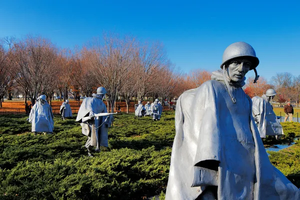 The Korean War Veterans Memorial in Washington DC, USA — Stock Photo, Image