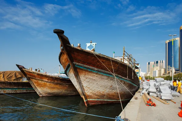 Deira creek egy kereskedelmi központja között Irán és az Arab-félsziget — Stock Fotó