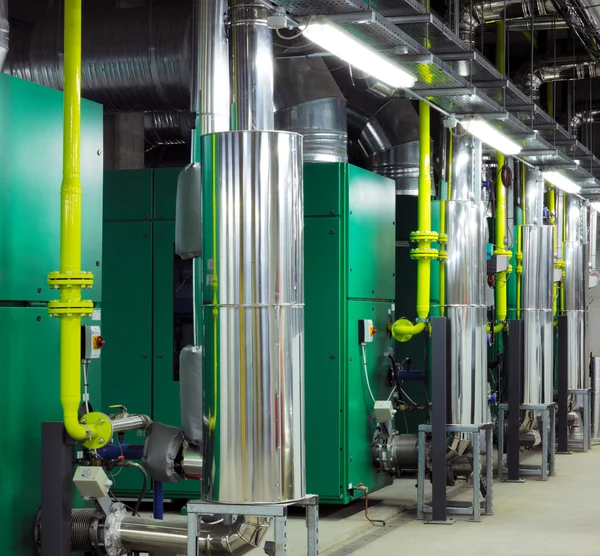 Mechanical and electrical plant rooms — Stock Photo, Image