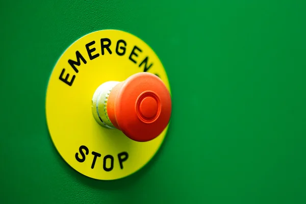 Emergency stop button — Stock Photo, Image