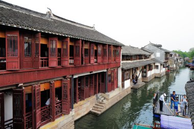 zhouzhuang Çin'de Doğu Venedik bilinir