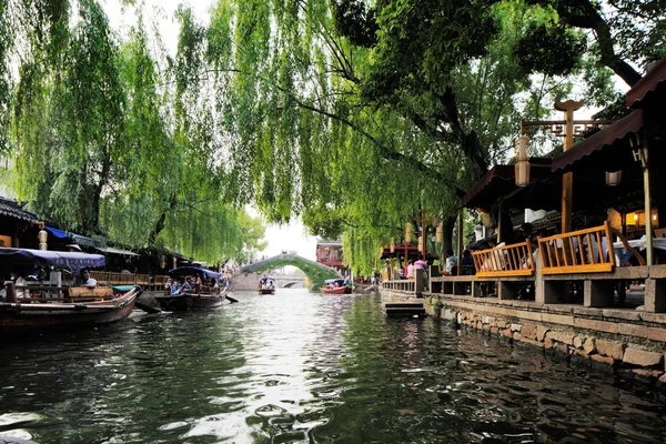 Zhouzhuang na China é conhecida como a Veneza do Oriente — Fotografia de Stock