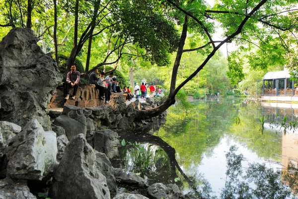 Folkets park, shanghai, Kina Stockbild