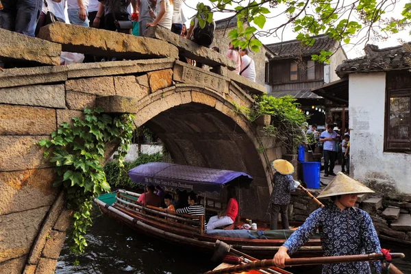 Zhouzhuang in China ist als Venedig des Ostens bekannt lizenzfreie Stockfotos