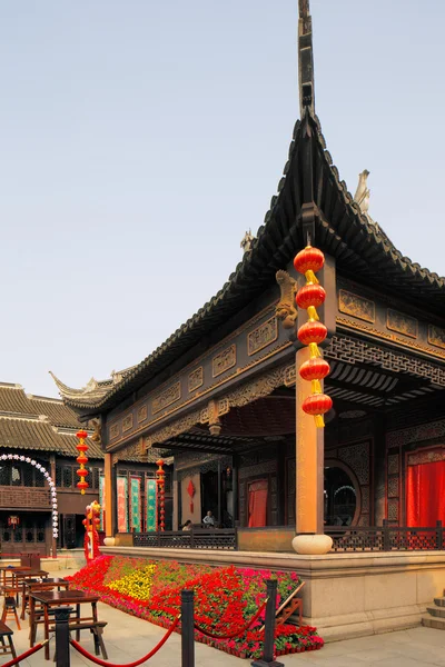 Zhouzhuang i Kina är känd som Österns Venedig Royaltyfria Stockfoton