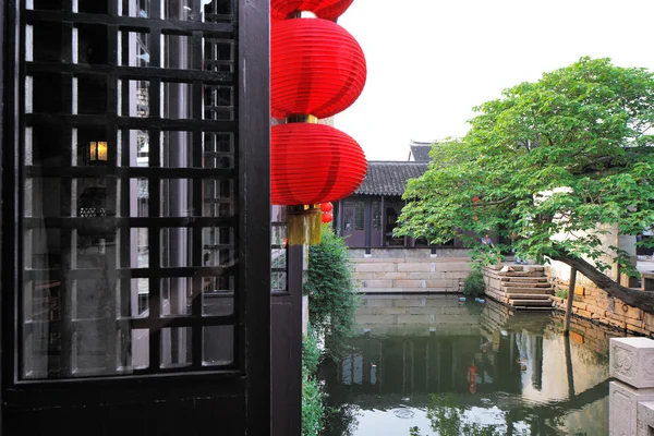 Zhouzhuang in China ist als Venedig des Ostens bekannt Stockbild