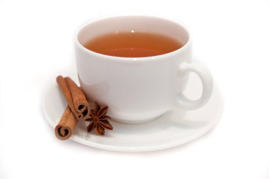 yıldız anason ve tarçınlı çay bardağı