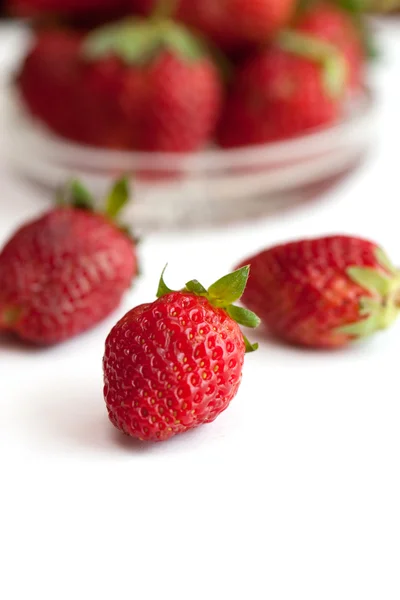 Fresh strawberry isolated on white background — Stock Photo, Image