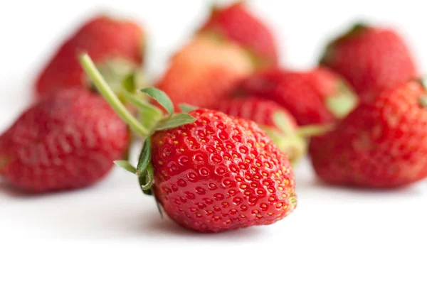 Fresas aisladas en blanco — Foto de Stock