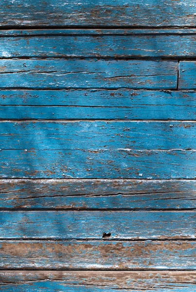 Decrépito azul Antiguo fondo de madera — Foto de Stock