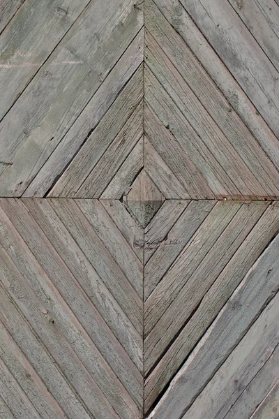 Wooden planks rhombus pattern tree background — Stock Photo, Image