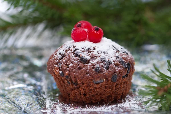クリスマス チョコレート ケーキ — ストック写真