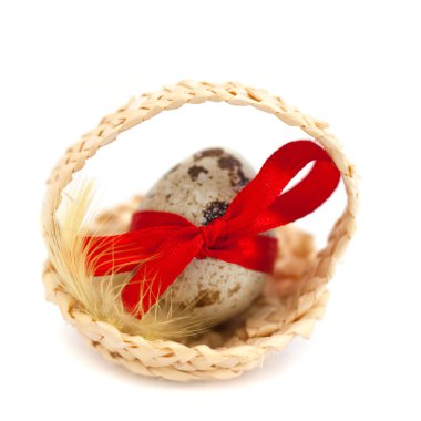 Paskalya Natürmort: Bıldırcın yumurta sepet
