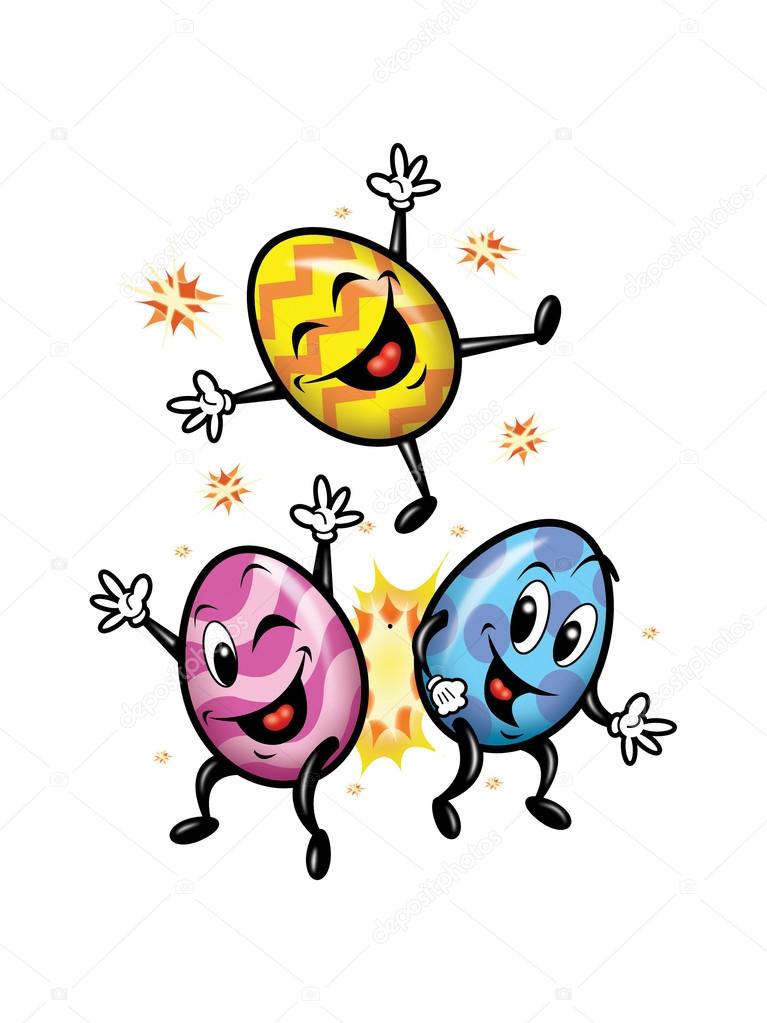 Happy Easter eggs Illustration