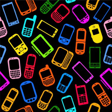 akıllı telefonlar ve cep telefonları seamless modeli.