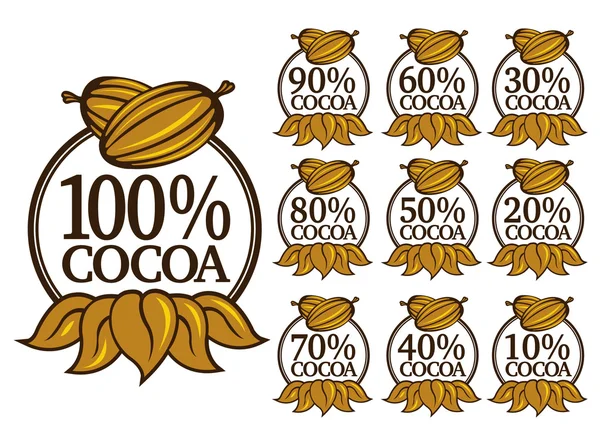 Cacao zegel — Stockvector