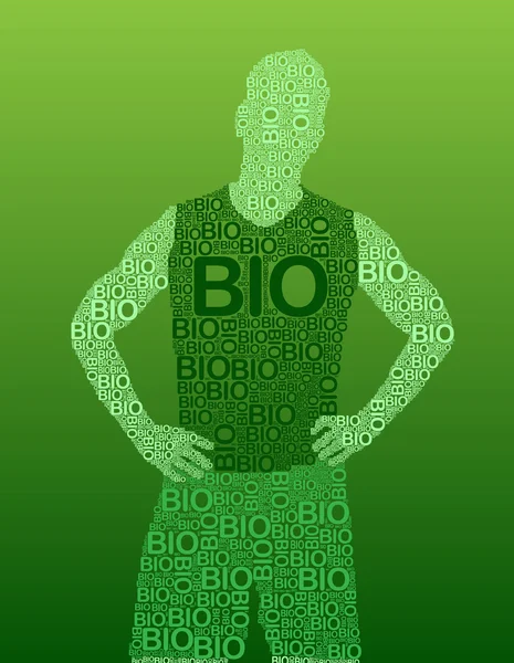 Bio-Mensch — Stockvektor