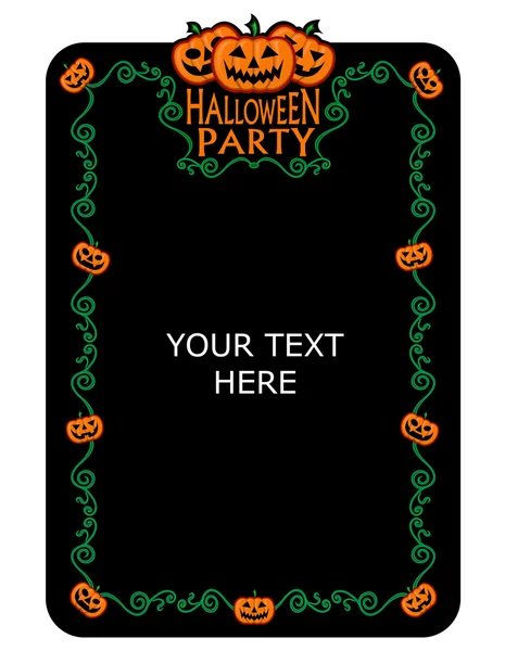 Fête d'Halloween invitation — Image vectorielle