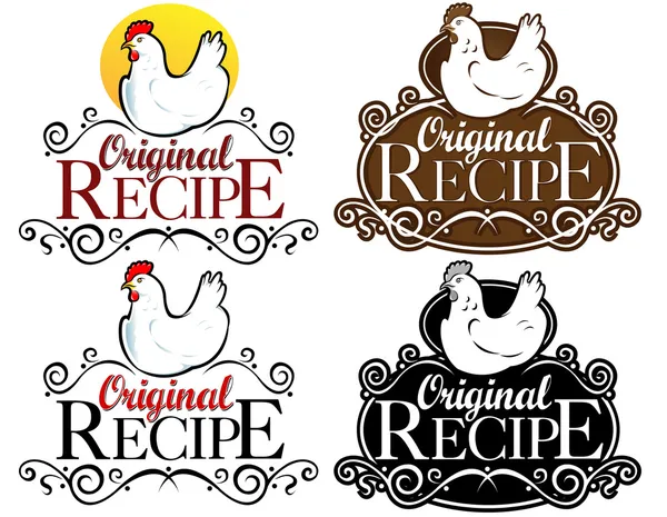 Segel Resep Asli Stok Ilustrasi Bebas Royalti