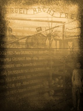 Holocaust memorial arka plan, temiz